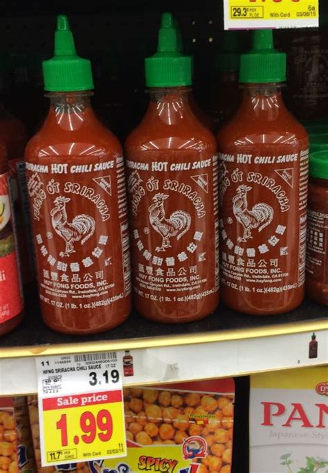 Hi, i would like to return kroger chilli sauce. Srirachi Chili Sauce as low as $1.49 at Kroger (Reg $3.19 ...