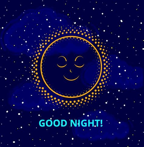 Good Night Banner Sleeping Sun Icon Starry Sky Vector Icon Free Vector Free Download