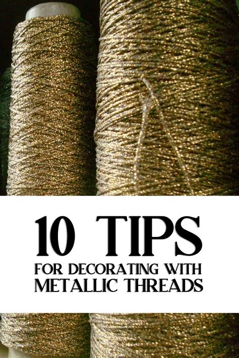 Thicker And Coarser Than Your Standard Thread Metallic Thread Is Made
