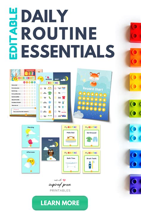 Kid Daily Routine Chart Essentials for Creating at Home Schedules ...