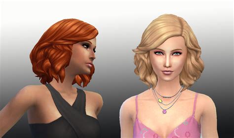 My Sims 4 Blog Medium Soft Wavy Hair For Females By Kiara24