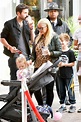 Christina Aguilera takes children to meet Santa Claus | Daily Mail Online