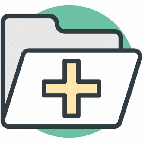 Folder, hospital data, hospital documents, hospital record, medical folder icon