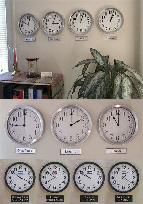 Multi Time Zone Wall Clock
