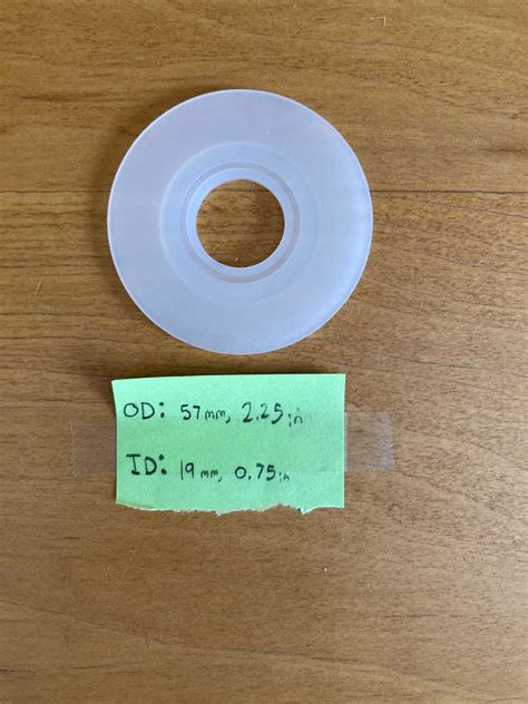 Mm Od Mm Id Replacement Clear Silicone Seal Nuflush