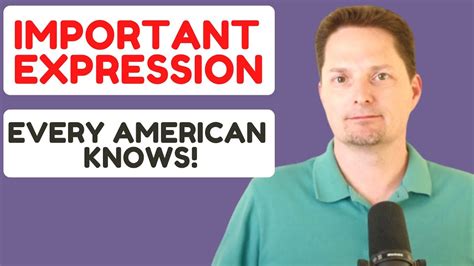 Important American Expression Learn Common Expressions In English