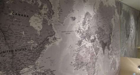 Stitched World Map Wide Lentine Marine