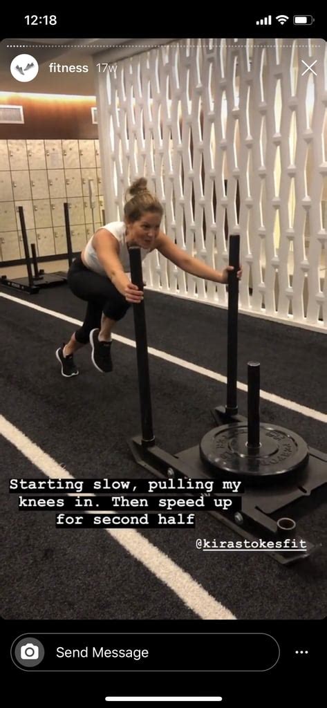 Sled Push With High Knee Youve Got To Try Candace Cameron Bures Top