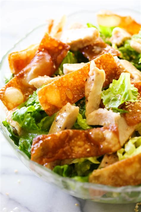 What can i make with wonton wrappers? Wonton Chicken Salad - Chef in Training