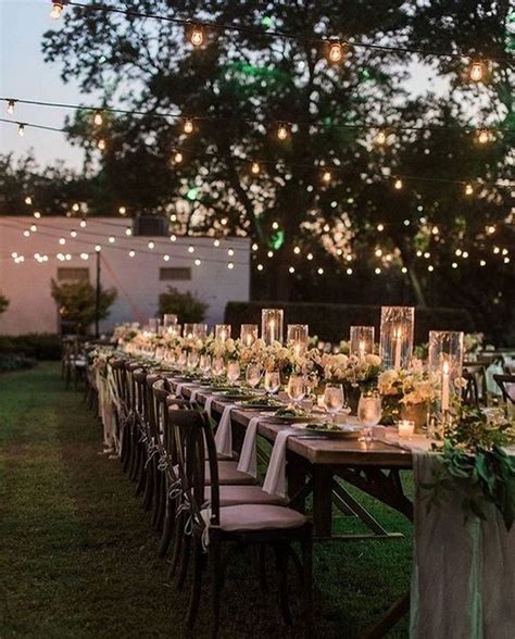 Backyard Wedding Reception Ideas With Lights Emmalovesweddings