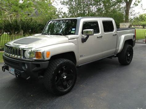 Buy Used 2009 Custom Lifted Hummer H3t Base Crew Cab Pickup Truck 4