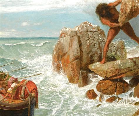 Odysseus And Polyphemus Arnold Bocklin Fine Art Print Gallerythane