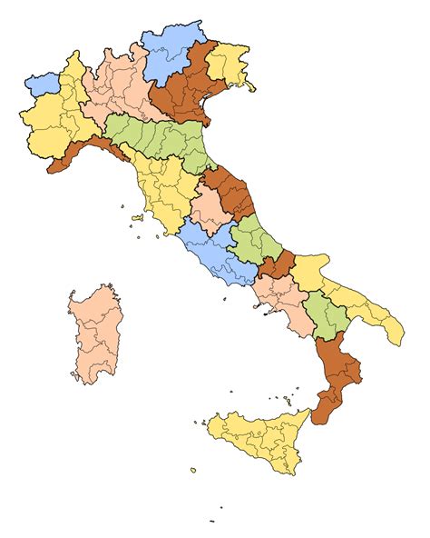 A map of italy's 20 regions and the provinces and municipalities within them reveals the best place for. Regions of Italy - Wikipedia