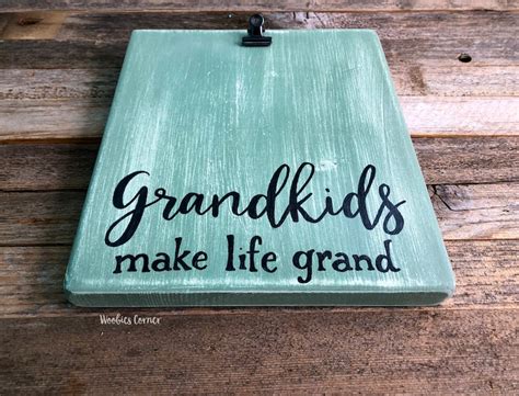 Grandkids Make Life Grand Grandkids Sign Grandkids Picture Etsy