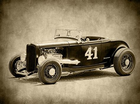 Vintage Roadster Racer Photograph By Steve Mckinzie Fine Art America