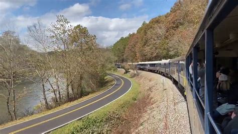 Blue Ridge Scenic Railway Approaching Mccaysville Georgia Youtube