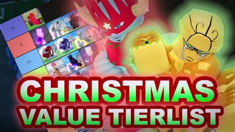 Project Menacing Christmas Update Gold Experience Tierlist Youtube