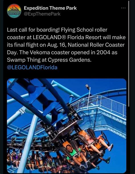 Farewell Flying School Legoland Florida Rthemepark
