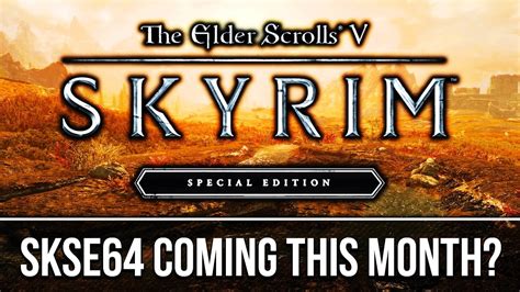 Only download skse64 for use with skyrim special edition as there is a separate version for regular skyrim. Skyrim SE - SKSE 64 Script Extender ALMOST Here!? - YouTube