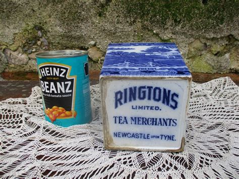 Ringtons Of Newcastle Upon Tyne Tea Caddy No Top Small Chip At Base