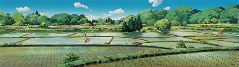 Studio Ghibli Desktop Wallpapers ‘dual Screen Chất Lượng Cao Vẽ Từng