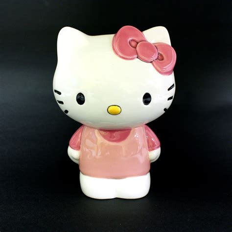 Hkx 002 Hello Kitty Figurine Hello Kitty Coloring Pottery Painting Sculpture Art Clay