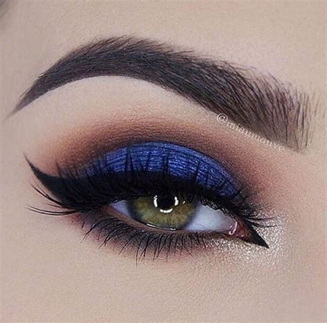 Royal Blue Smokey Eye We This Moncheribridals Com Blue Makeup