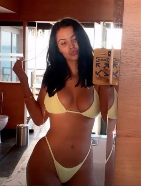 Maya Jama Shows Off Hourglass Curves In Skimpy Bikini After Stormzy