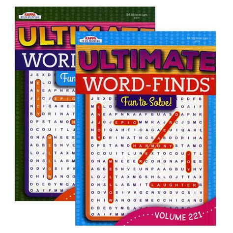 Kappa Ultimate Word Finds Puzzle Book Crown Office Supplies