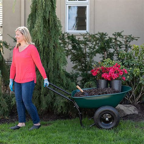 Heavy Duty Two Wheel Small Garden Wheelbarrow Zincera