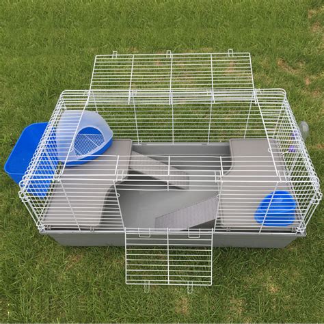 X Large Metal Indoor Rabbit Guinea Pig Cage Hutch With Ferret Toilet