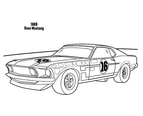 Car printables of mustang boss 302 and rtr and focus rs 500. How to Draw Car Mustang Coloring Pages | Best Place to Color