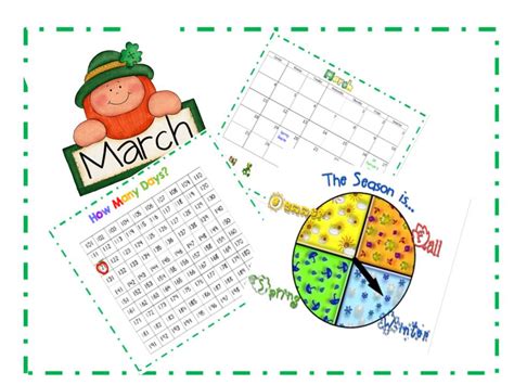 March Smartboard Calendar Classroom Freebies