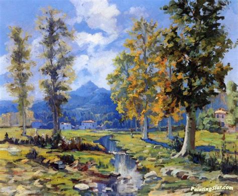 Spring Landscape Artwork By William Chadwick Oil Painting
