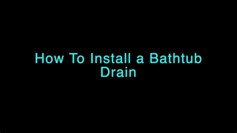 It can fill your washstand with water to wash face and hair, fill your bathtub with water to shower, fill your kitchen sink with water to wash vegetables ,fruits and dishes. How to Install a Bathtub drain & stopper - quick and easy ...