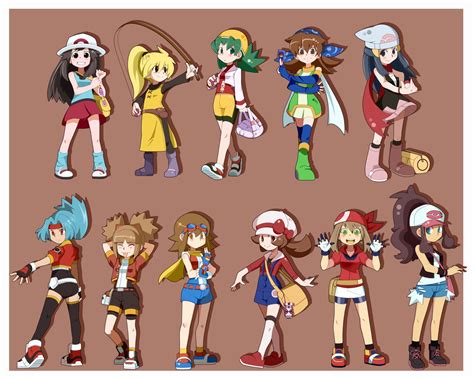 Dawn May Hilda Lyra Kris And More Pokemon And More Drawn By