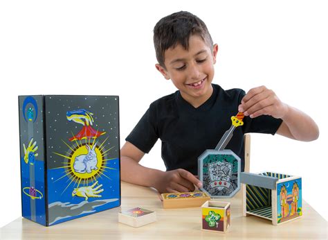 Melissa And Doug Discovery Magic Set With 4 Classic Tricks Solid Wood