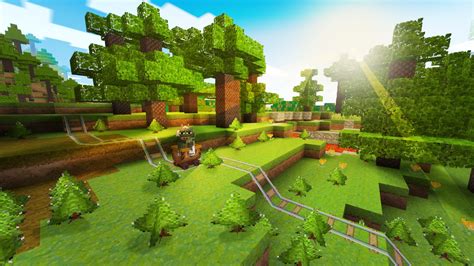Wallpaper Minecraft Digital Video Game Landscape Digital Artist