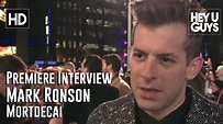 Mark Ronson Interview - Mortdecai UK Premiere - YouTube
