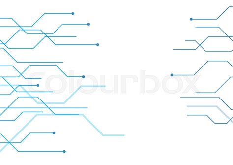 White Technology Background With Stock Vector