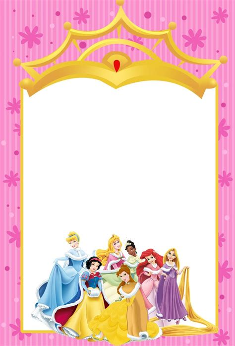 Free Printable Disney Princess Birthday Invitation Cards Jblogs