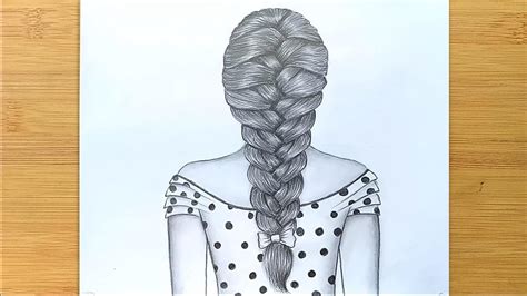 How To Draw Braids Easy Way To Draw Hair Step By Step Youtube