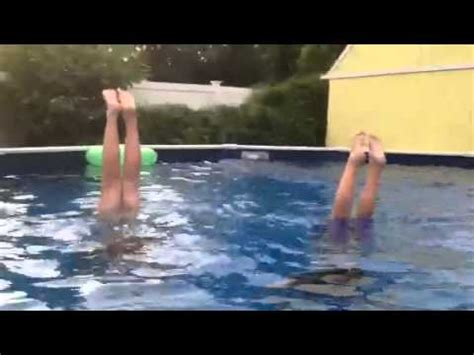 The Perfect Handstand In The Pool Youtube