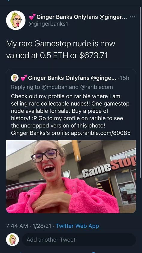 My Rare Gamestop Nude Is Now Valued At Eth Or Nfts Are