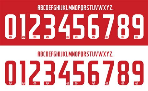 Font Number Football: Font Mainz 05 2018 2019