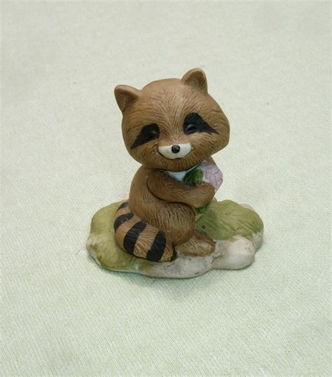 Cute Vintage Raccoon Figurine By Harmoneescreations On Etsy