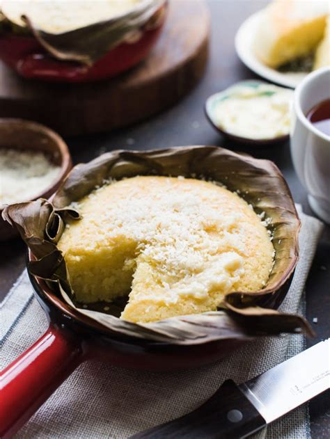 Bibingka Filipino Coconut Rice Cake Kitchen Confidante® Recipe Rice Cakes Baked Dessert