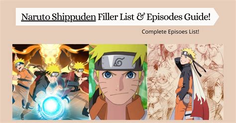 Naruto Shippuden Filler List And Episodes Guide Anime Climax