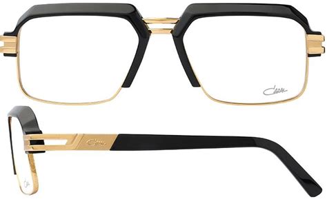 Cazal Mens Eyeglasses 6020 001 Blackgold Full Rim Optical Frame 55mm