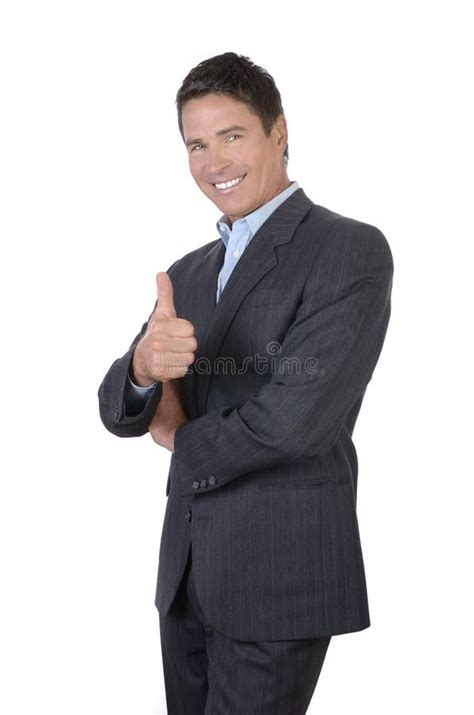 Business Manager Portrait Thumb Up Stock Image Image Of Looking